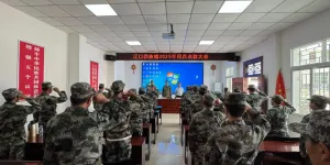 宁陕县江口回族镇：民兵点验展风采 铮铮誓言践初心
